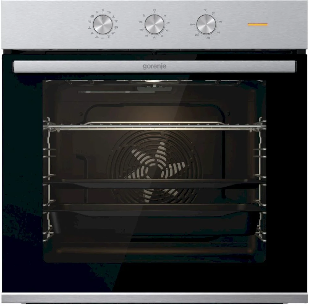 Духовой шкаф Gorenje BO6727E03X (Essential / 77 л / до 300 °C / Нерж. сталь, стекло / AquaClean / PerfectGrill / съемные направляющие / А)-1