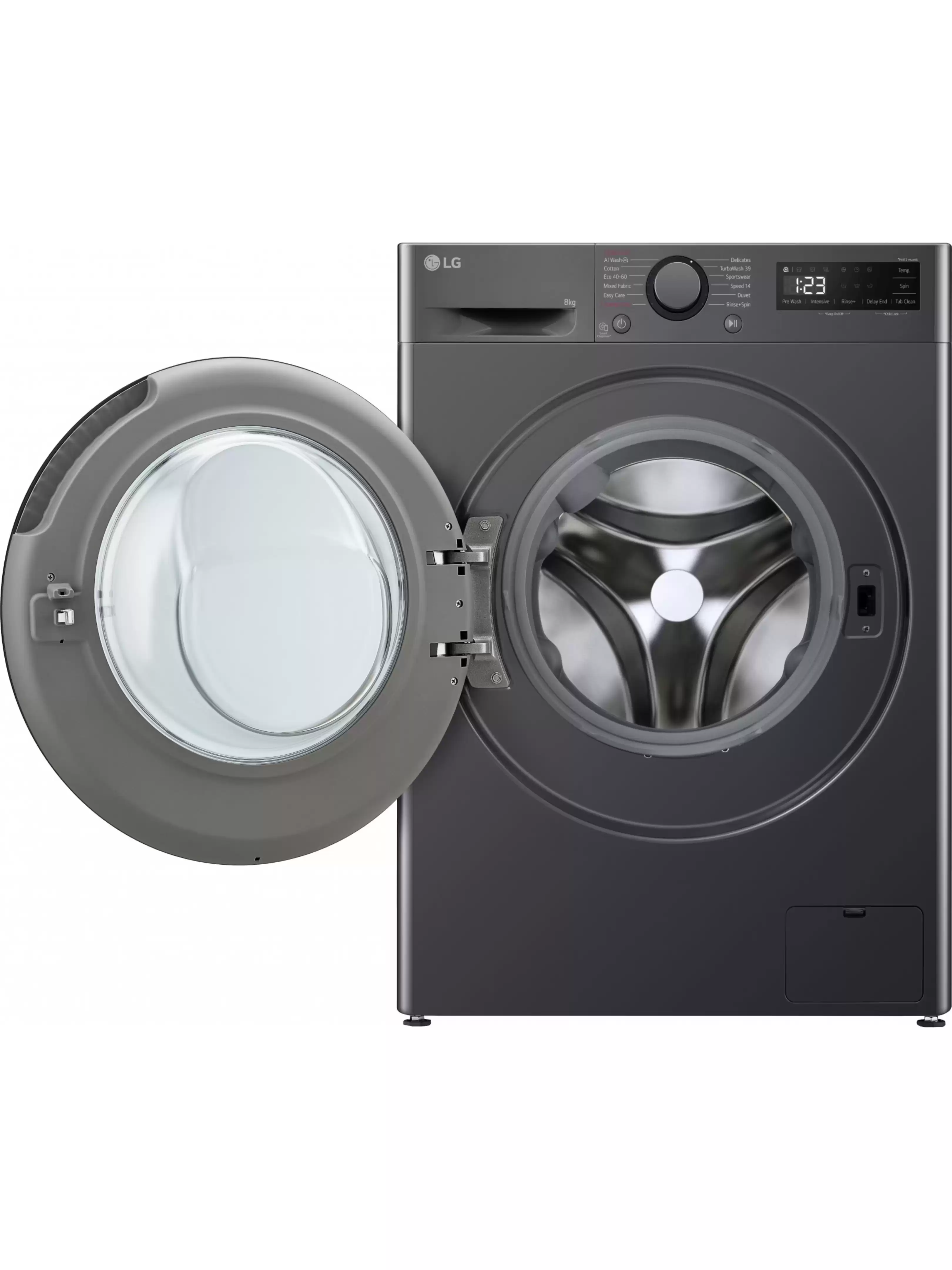 Стиральная машина LG F2WR508S2M (47.5см / 8кг / 1200об / пар / добавление белья / AI DD ™ / Smart Diagnosis / Inverter Direct Drive / A+++ / Чёрная)-3