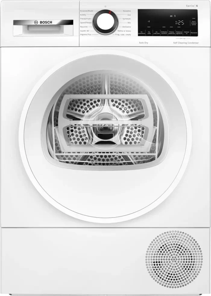 Сушильная машина с тепловым насосом Bosch WQG145APPL (Serie6 / 61,3см / 9кг / AutoDry / EasyClean / DrainSet / AntiVibration Design / А+++)-0