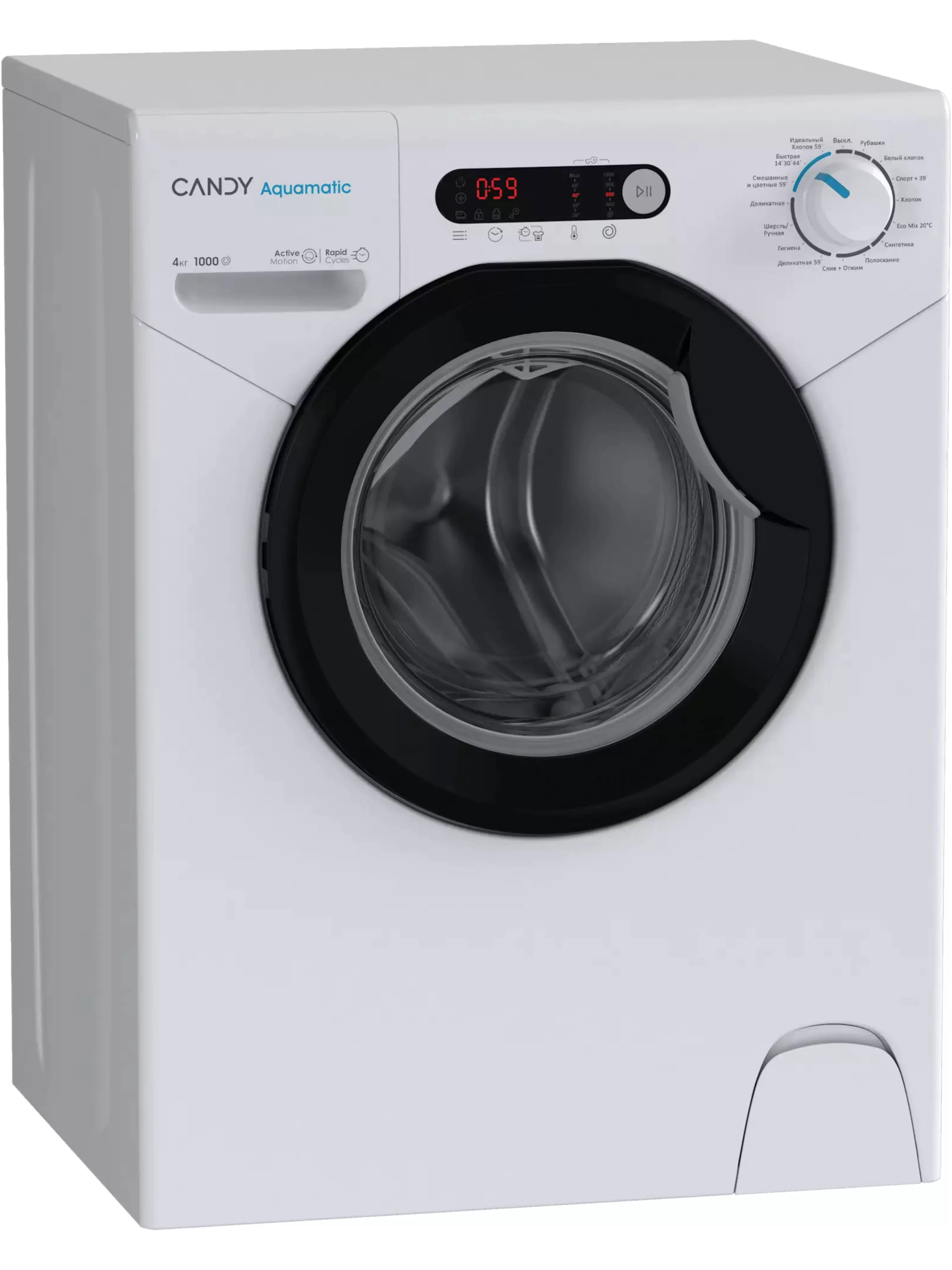 Стиральная машина Candy Aquamatic AQUE 1043DR-07 (Высота - 70 см / 47.5см / 4кг / 1000об / A)-1