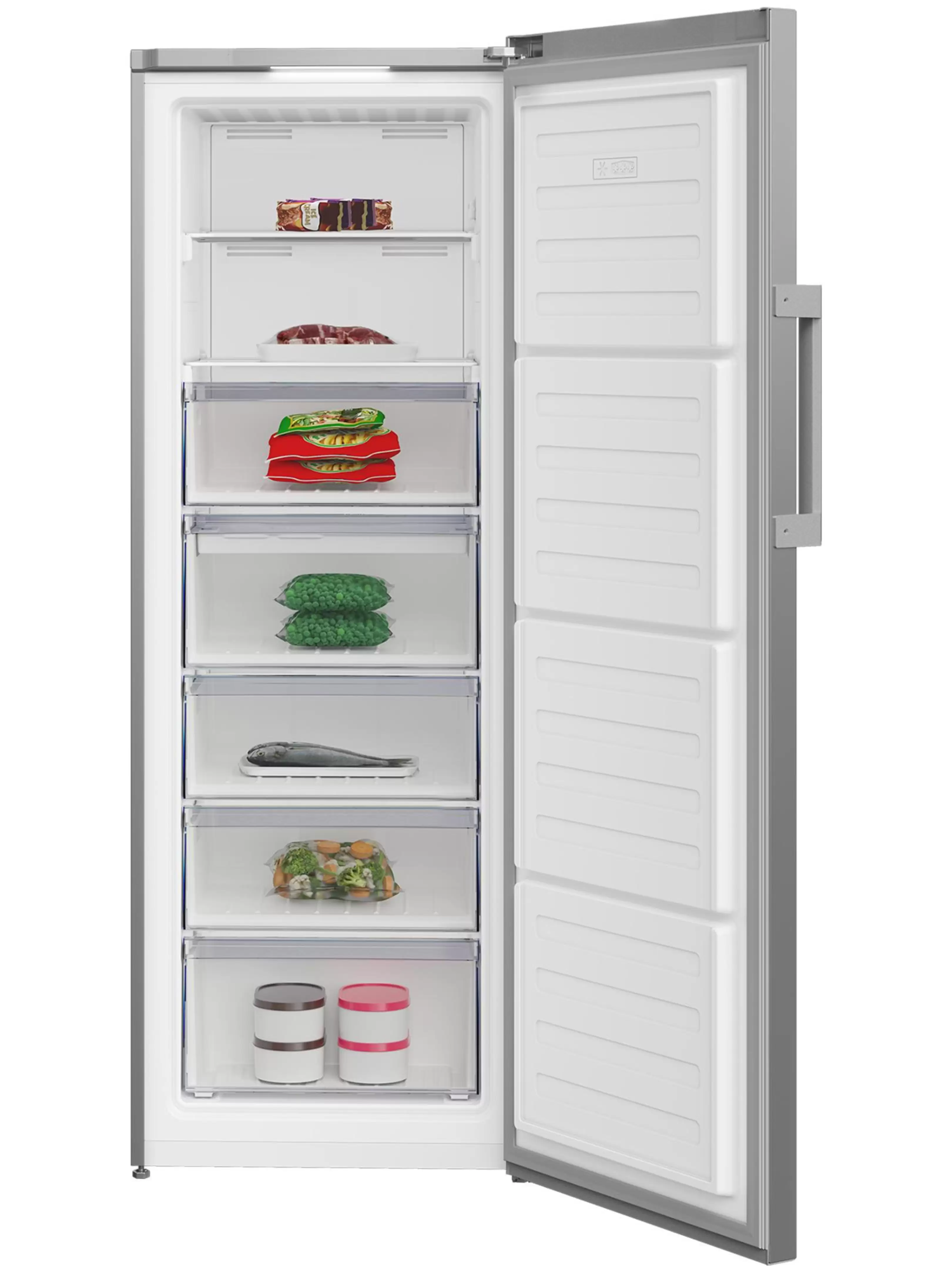 Морозильная камера Beko B3RFNK292S (Объем - 293 л / Высота - 171,4 см / А+ / Серебристый / NoFrost)-2