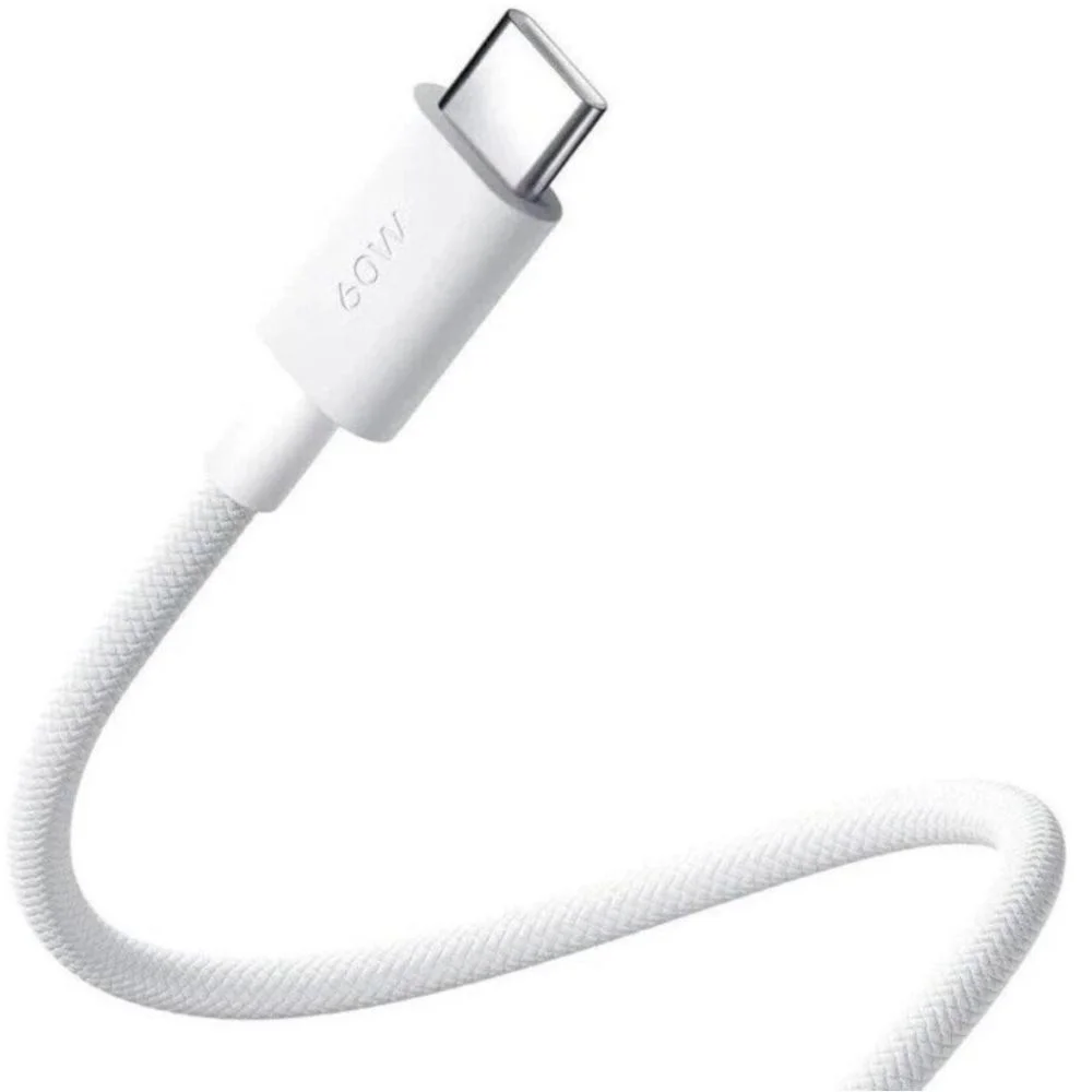 Кабель Xiaomi USB-C - USB-C, 3A, плетеный, 1 метр, белый (BHR0878GL)-2