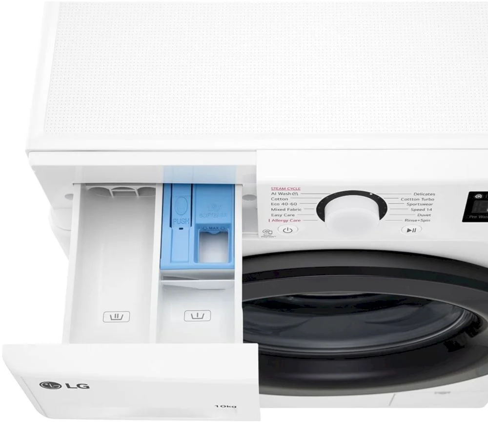 Стиральная машина LG F4WR510SBW (56,5см / 10кг / 1400об / пар / AI DD / Steam / Smart Diagnosis / Inverter Direct Drive / A+++)-6
