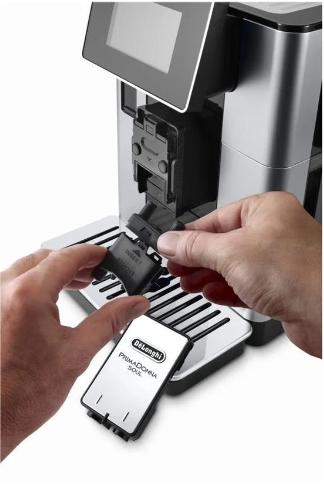 Кофемашина DeLonghi PrimaDonna SOUL ECAM610.55.SB (кофе зерновой, молотый/ 1450 Вт/ 2.2 л/ автоматический капучинатор/ 18 напитков)-7