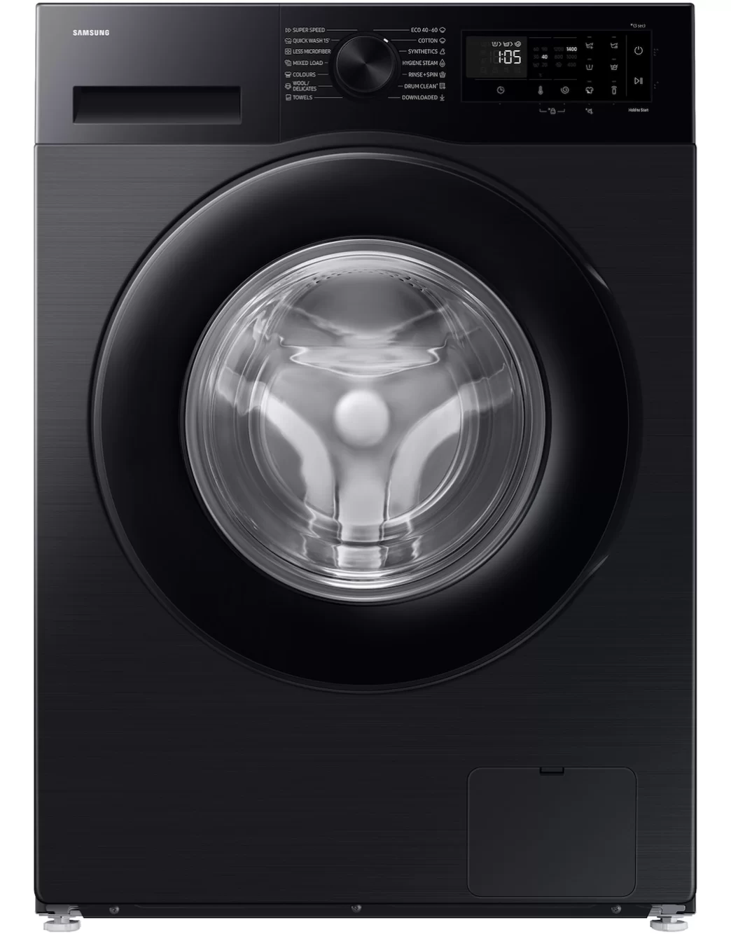Стиральная машина Samsung WW90DG5G34AB (48см / 9кг / 1400об / пар / Wi-Fi / мотор - Digital Inverter / A+++ / Черный)-0