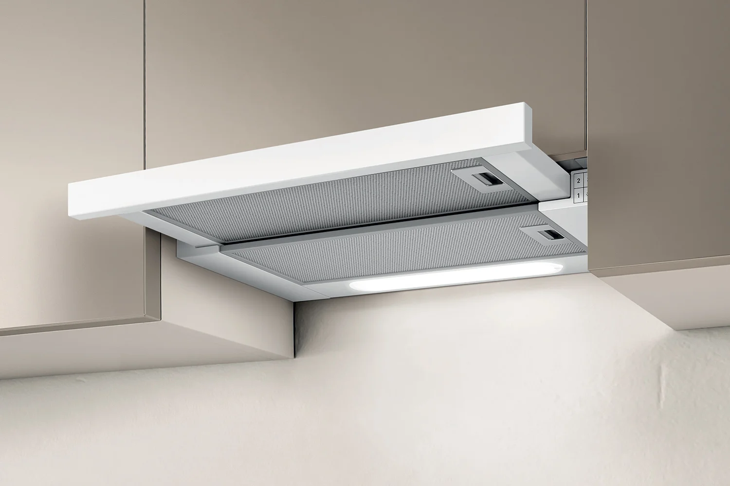 Вытяжка телескопическая Elica Elite 14 Lux WH/A/50  (650 м³/ч / 121 Вт / LED освещение 2x3 Вт / ширина - 49.8 см / белая)-4
