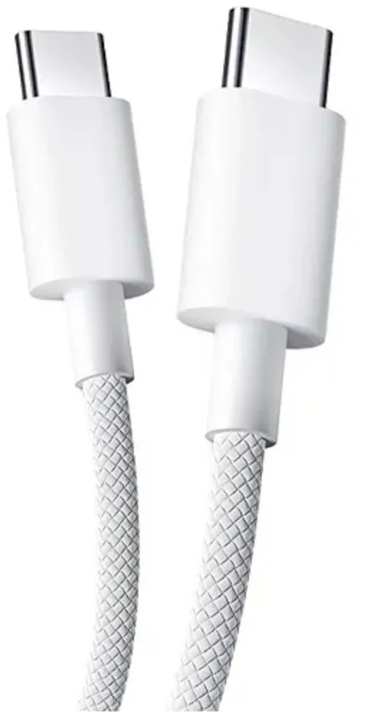Кабель Xiaomi USB-C - USB-C, 3A, плетеный, 1 метр, белый (BHR0878GL)-3