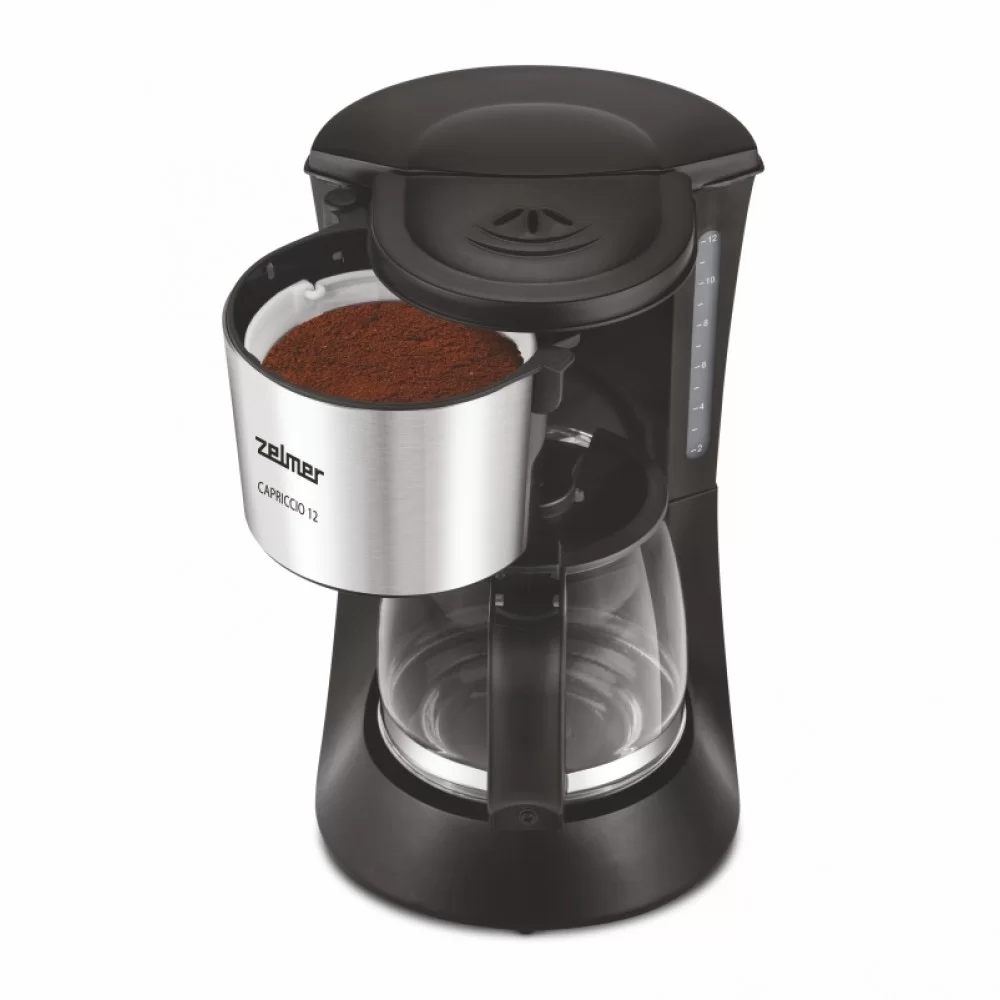 Кофеварка капельная Zelmer ZCM1200 (используемый кофе - молотый / 680 Вт / 1.6 л)-0