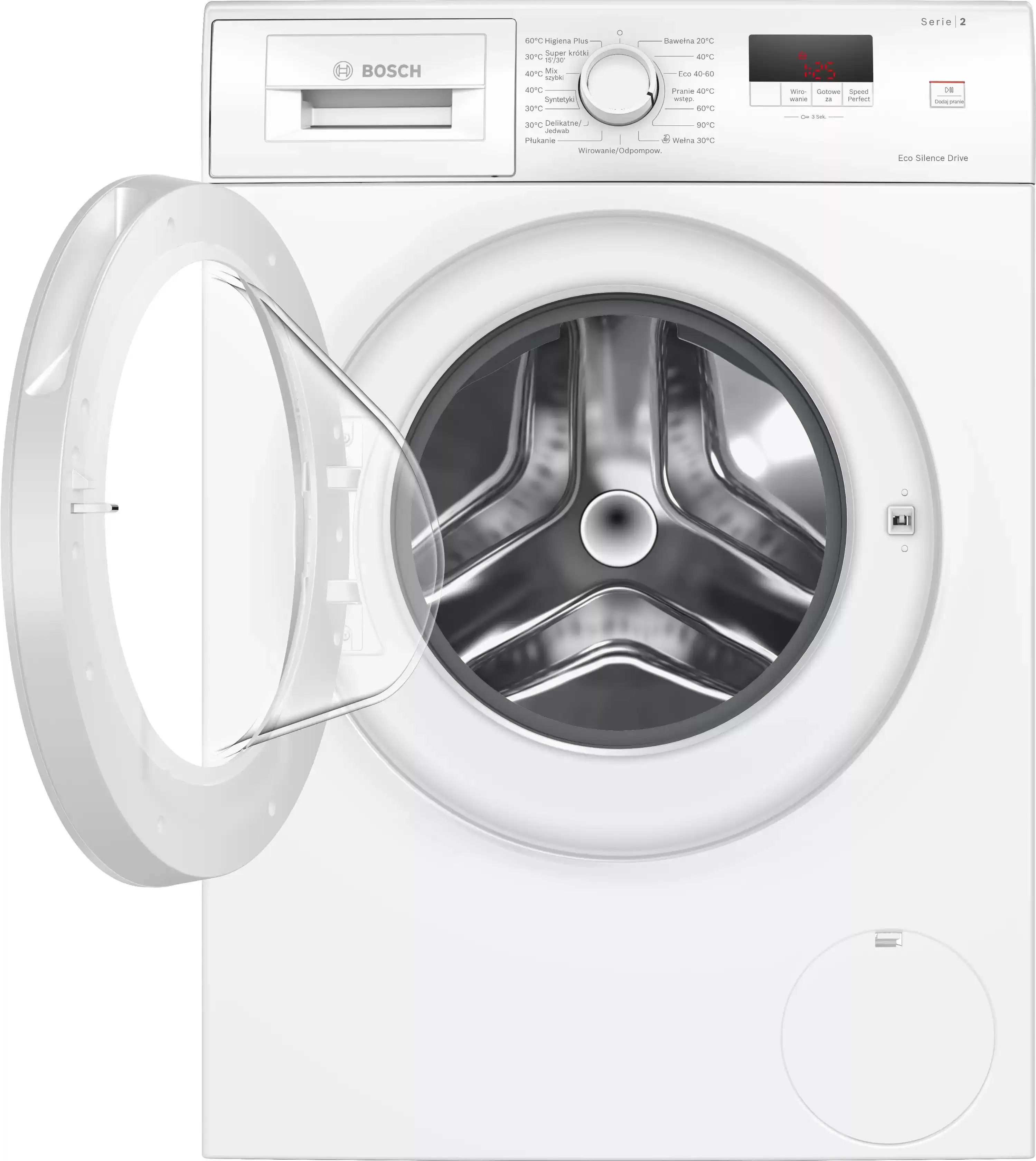 Стиральная машина Bosch WGE02201PL (Serie2 / 58.8-63,2см / 7кг / 1200об / SpeedPerfect / ActiveWater Plus / EcoSilence Drive / A+++)-1