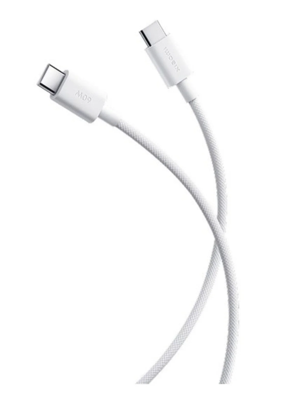 Кабель Xiaomi USB-C - USB-C, 3A, плетеный, 1 метр, белый (BHR0878GL)-0