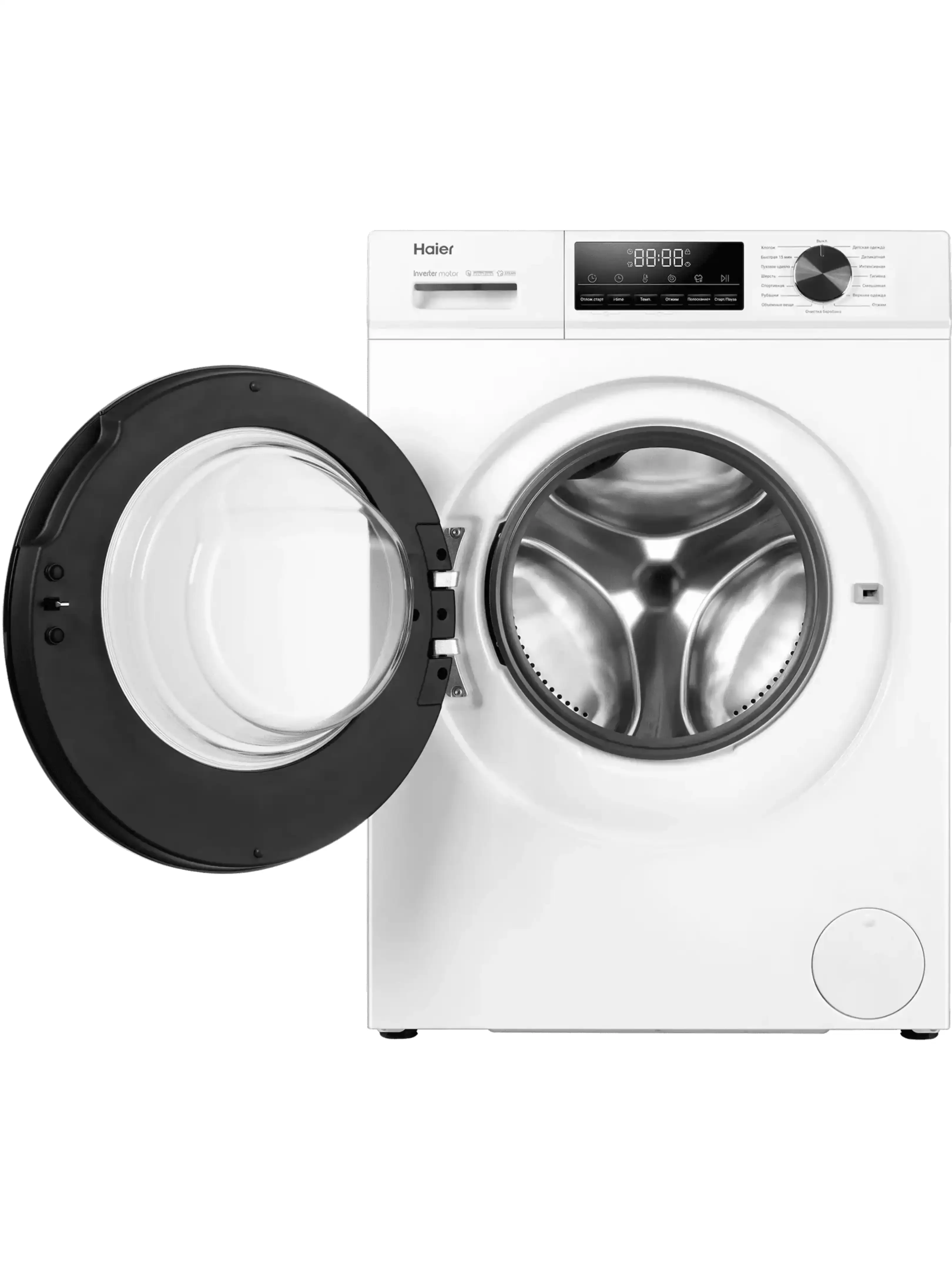 Стиральная машина Haier HW100-BP12406 (60.см / 10кг / 1200об / пар / инвертор / Auto weighing / Барабан 3D‑Drum)-3