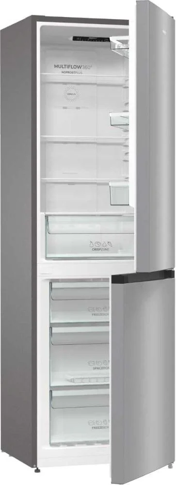 Холодильник Gorenje NRK6191ES4 (Essential / Объем - 302 л / Высота - 185см / A+ / Серебристый / No Frost)-0