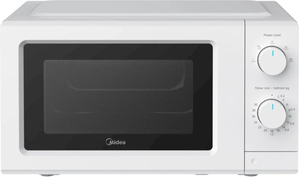 Микроволновая печь Midea MD-MP012MK-WH (19 л, 700 Вт, переключатели поворотный механизм, белый)-0