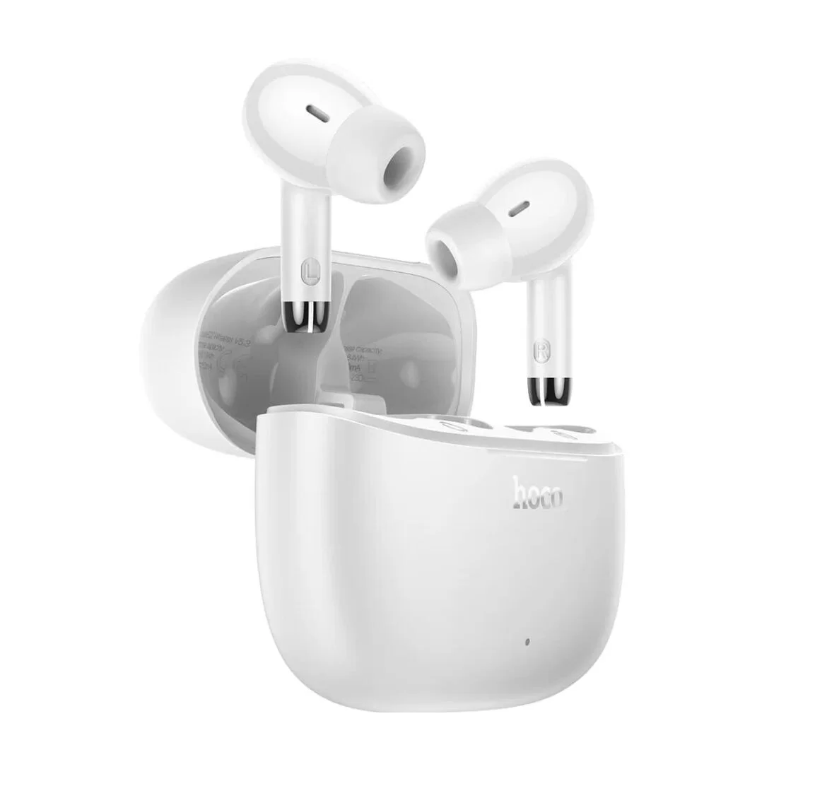 Беспроводные TWS наушники с микрофоном Hoco EQ2 Thought (время работы - 7 ч / Bluetooth 5.3), белые-0