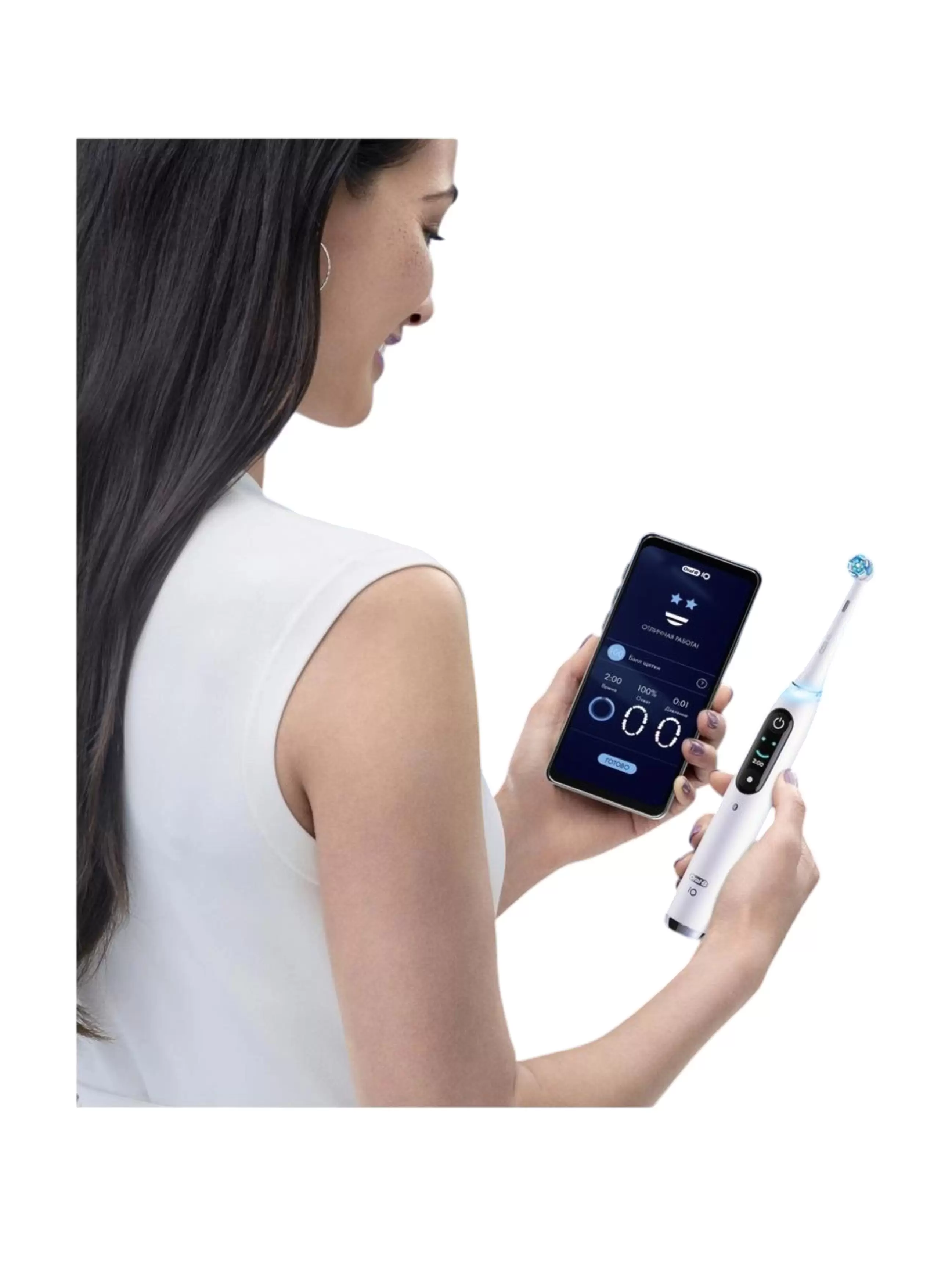 Зубная щетка электрическая Braun Oral-B iO 9 White Alabaster-9