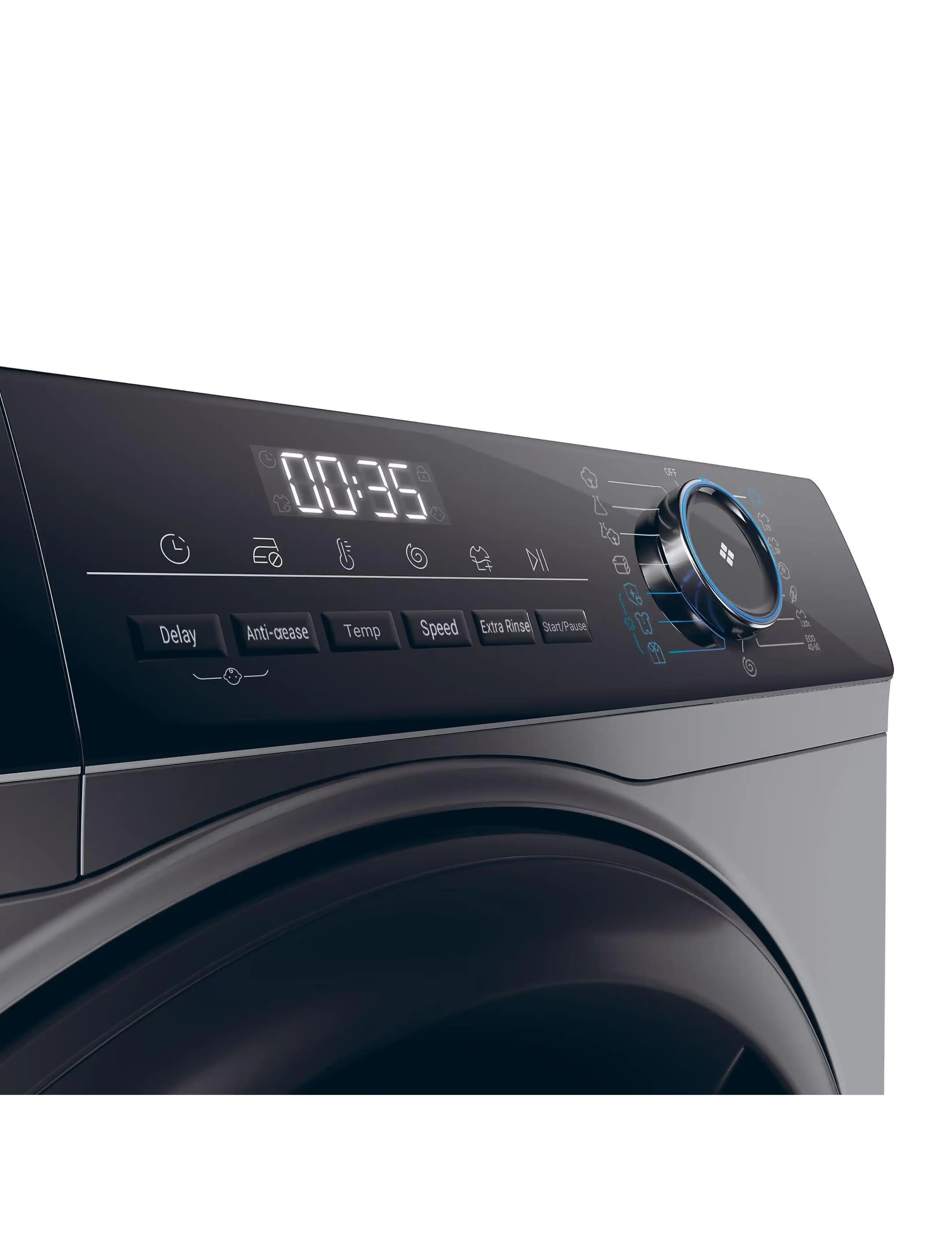 Стиральная машина Haier HW80-B14939S8 (I-Pro Serie3 / 62 см / 8кг / 1400об / пар / Direct Motion / A+++ / Антрацит)-5