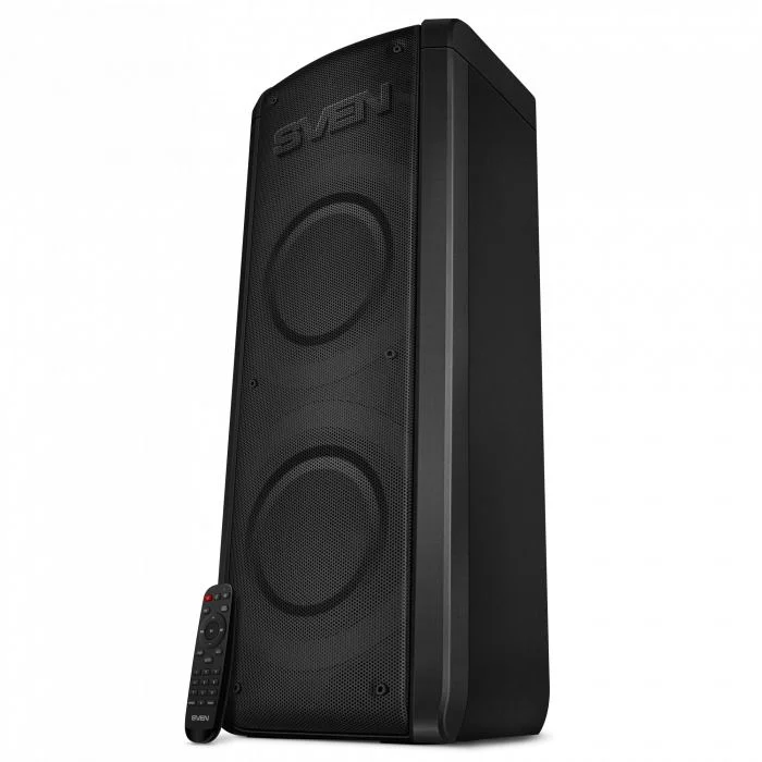 Беспроводная портативная колонка SVEN PS-710 / 100W / microSD / USB / FM / Bluetooth /  Батарея 4400mAh / RGB подсветка / караоке / Чёрный-1
