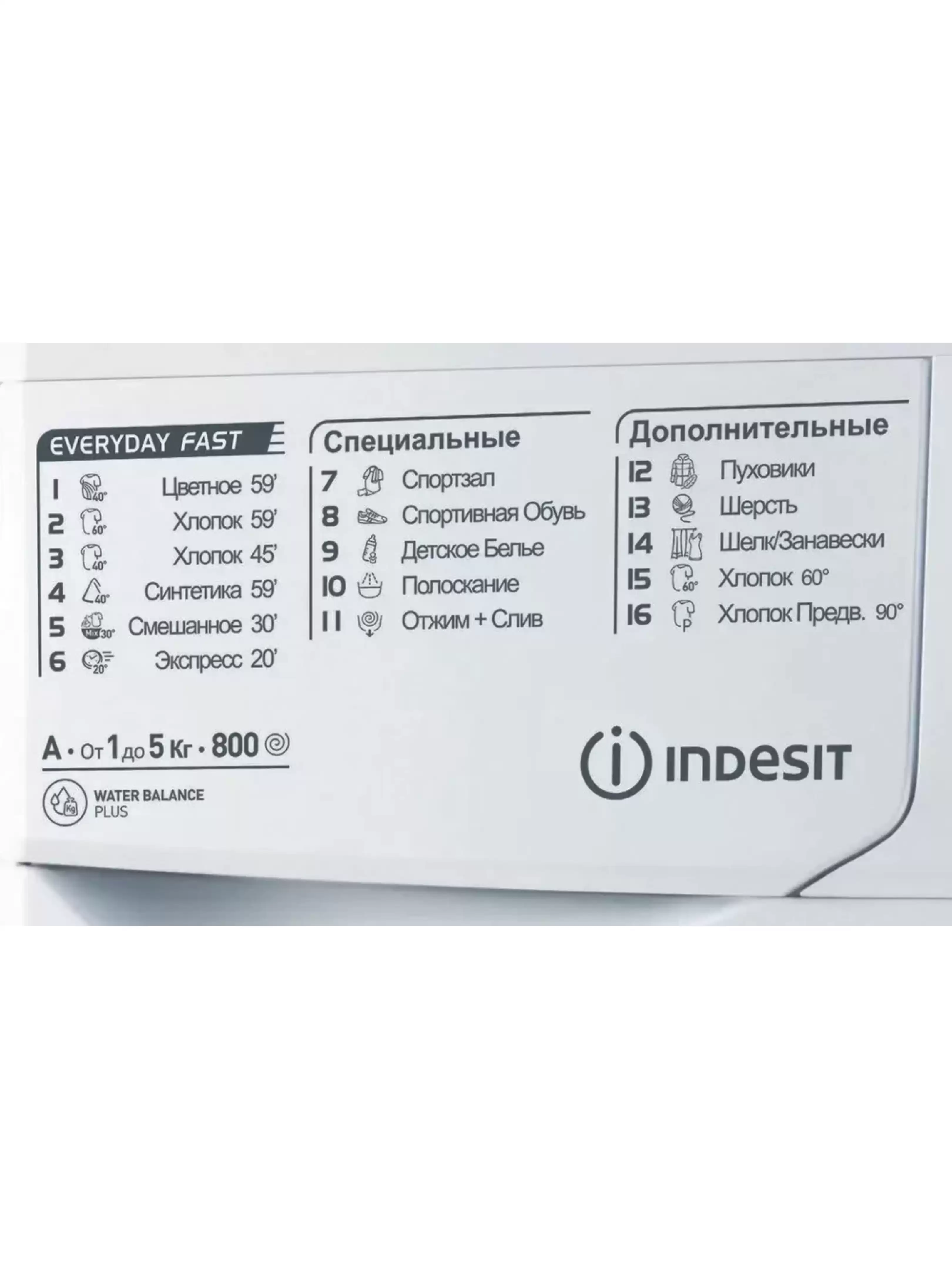 Стиральная машина Indesit EWSB 5085 CIS (42 см / 5кг / 800об / Extra Wash / A)-3