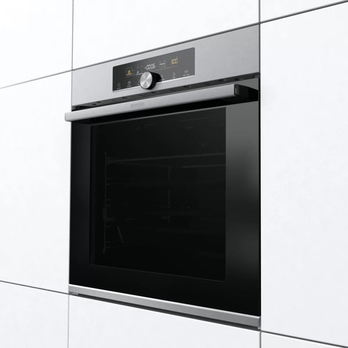 Духовой шкаф Gorenje BPS6747A06X (Advanced / нерж. / SilverMatte / IconLED+ / GentleBake / AirFry+ / AquaClean / WarmPlate / телескоп / пиролиз)-5