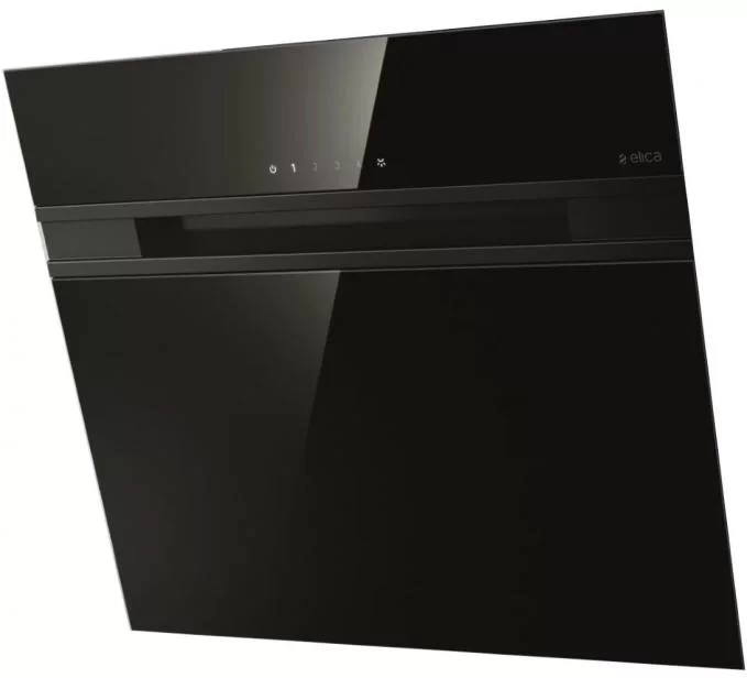 Вытяжка наклонная Elica Stripe BL/A/60/LX (1200 м³/ч / 265 Вт / LED освещение 2x2.5 Вт / ширина - 59.8 см / чёрное стекло)-1