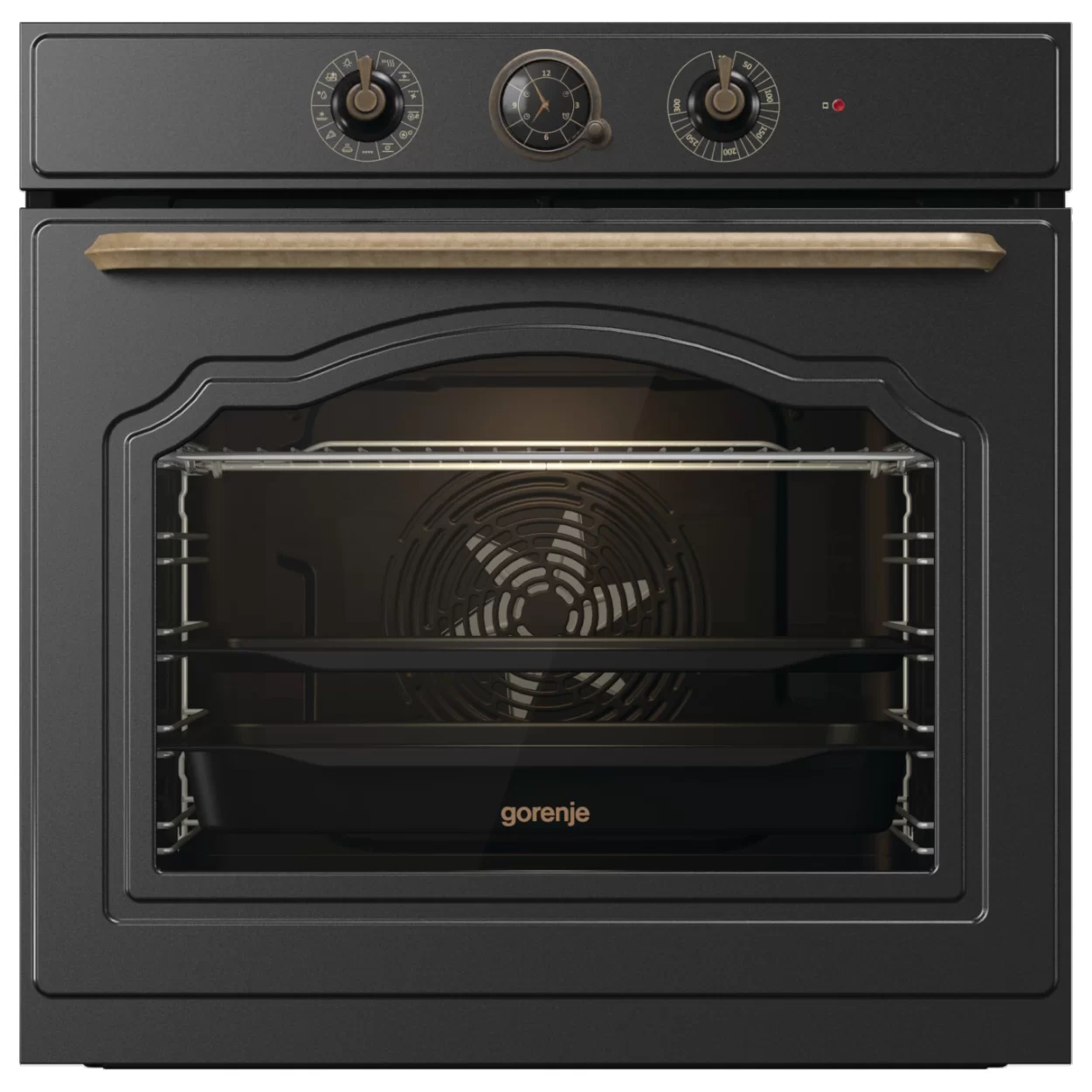 Духовой шкаф Gorenje BOS67371CLB (Classic / Черный матовый / SilverMatte / GentleBake / AirFry / AquaClean / CompactDoor)-1