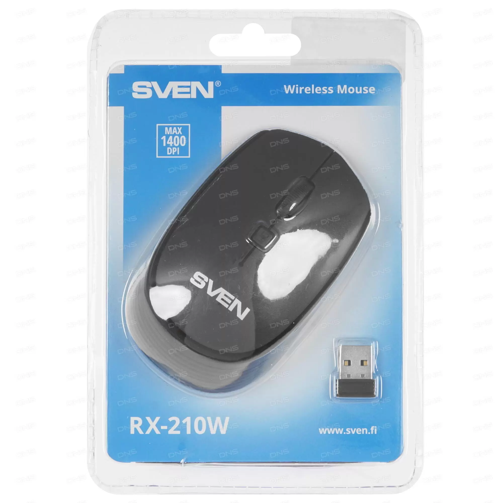 Беспроводная мышь SVEN RX-210W USB 800/1000/1200/1400dpi black-1