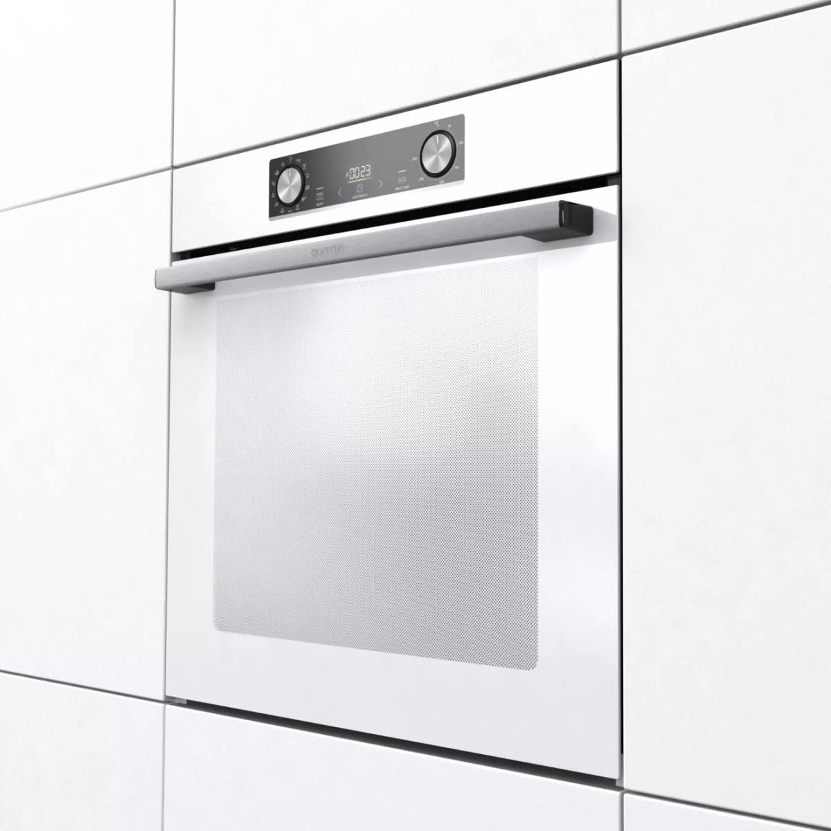 Духовой шкаф Gorenje BOS6737E03WG (Essential / 77 л / до 300 °C / Белый, стекло / AquaClean / PerfectGrill / съемные направляющие / А / IconLED)-5