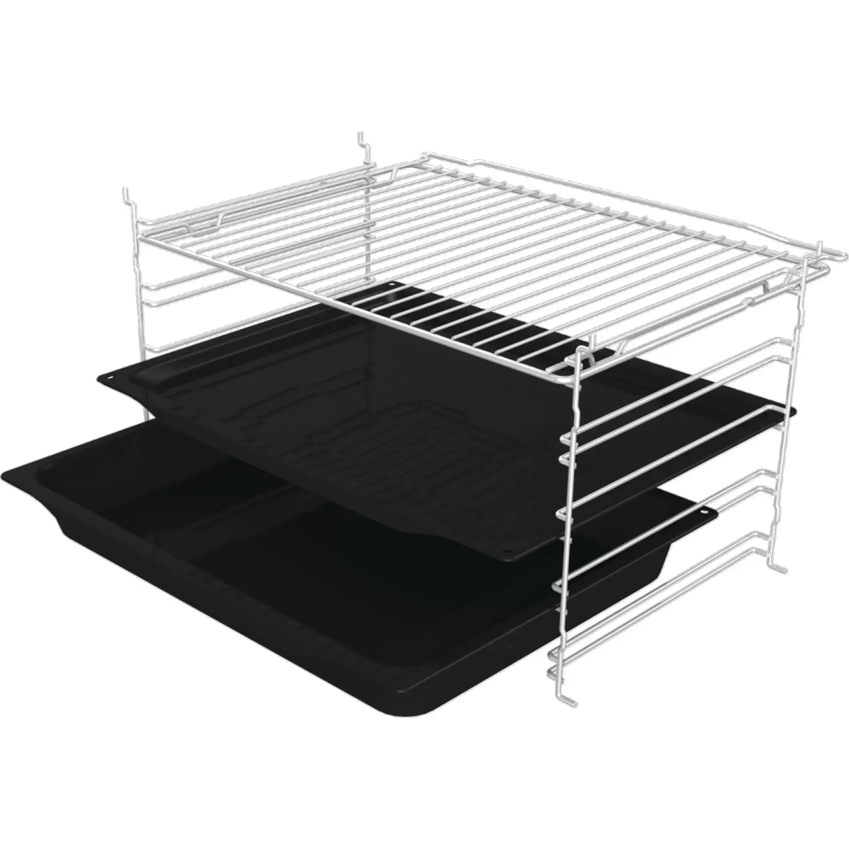 Духовой шкаф Gorenje BOS6737E03WG (Essential / 77 л / до 300 °C / Белый, стекло / AquaClean / PerfectGrill / съемные направляющие / А / IconLED)-4