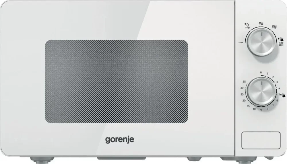 Микроволновая печь Gorenje MO20E1W2 (Essential / 20 л, 800 Вт, переключатели поворотный механизм, белый)-2