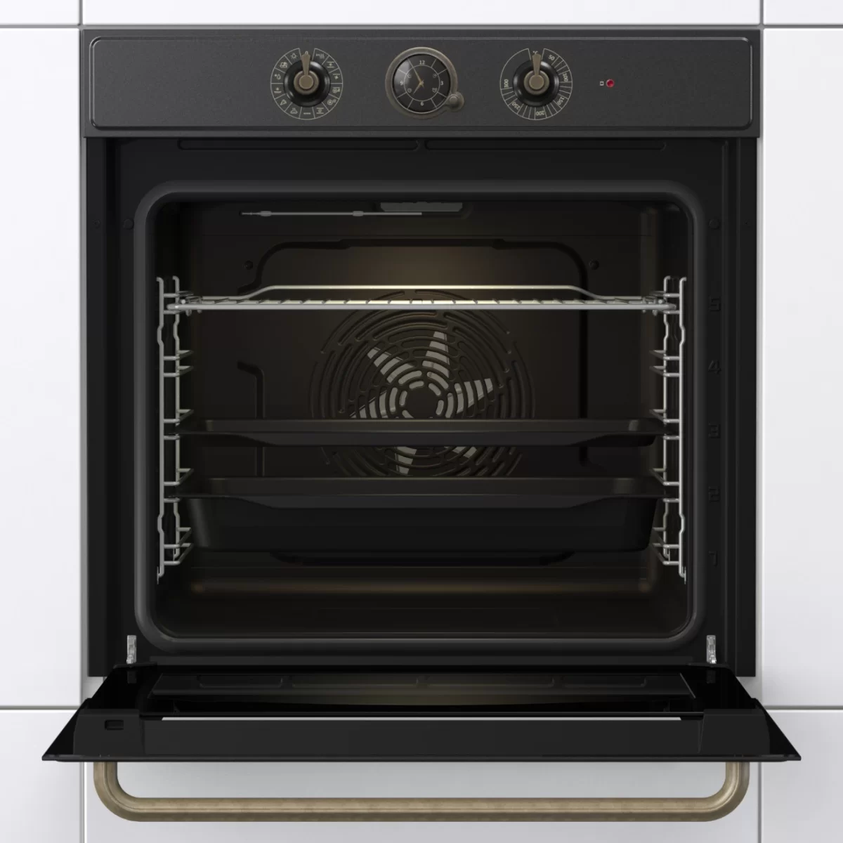 Духовой шкаф Gorenje BOS67371CLB (Classic / Черный матовый / SilverMatte / GentleBake / AirFry / AquaClean / CompactDoor)-2