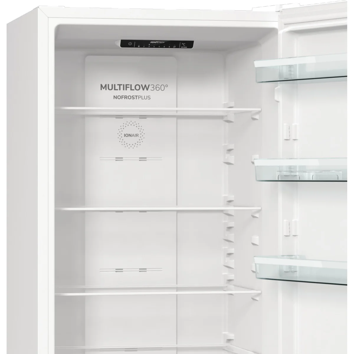 Холодильник Gorenje NRK6202EW4 (Essential / Объем - 331 л / Высота - 200см / A++ / Белый / NoFrost)-5