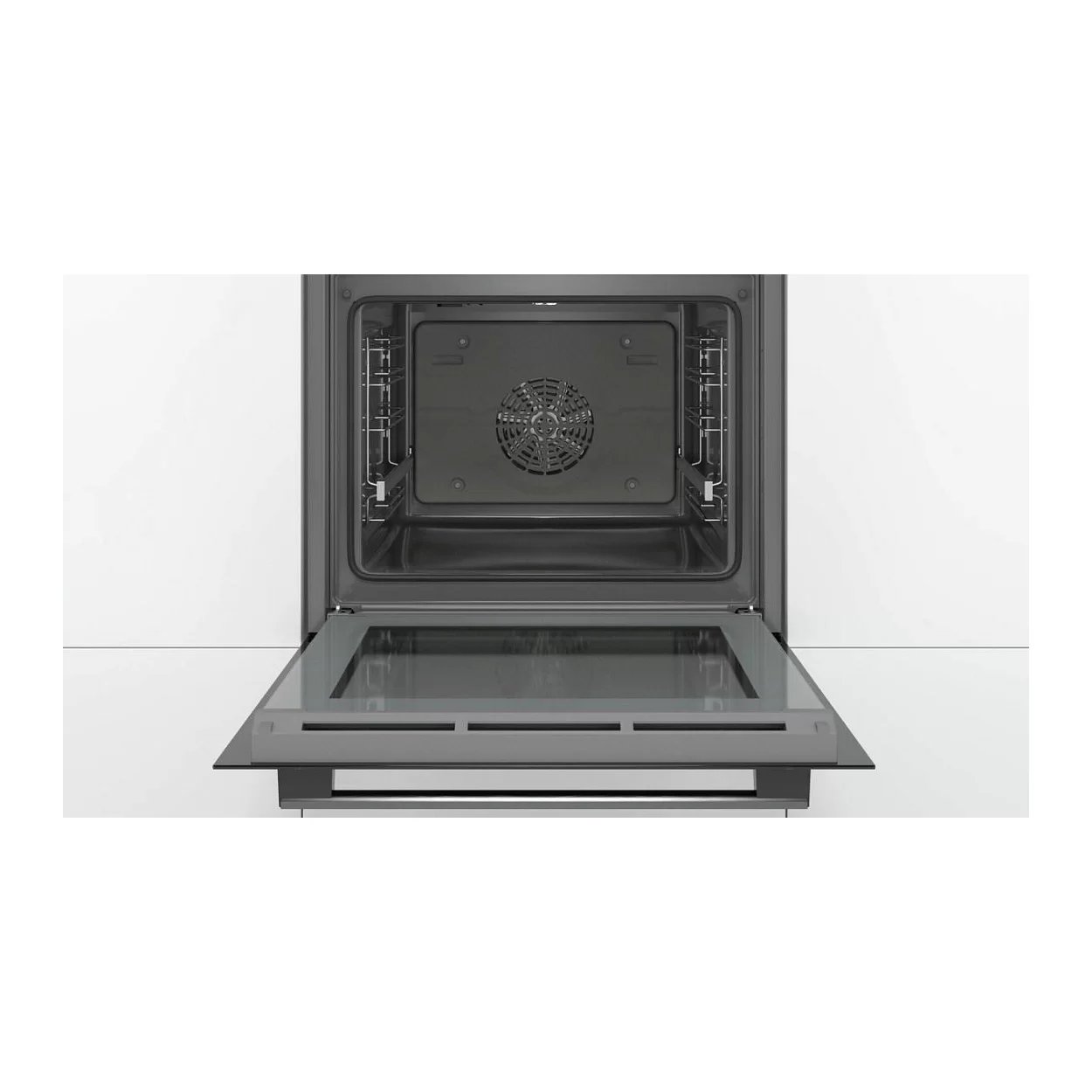 Духовой шкаф Bosch HBA534EB0 (Serie4 / 71 л / до 275 °C / Чёрное стекло / Гриль / съемные направляющие / EcoClean (задняя стенка) / A)-3