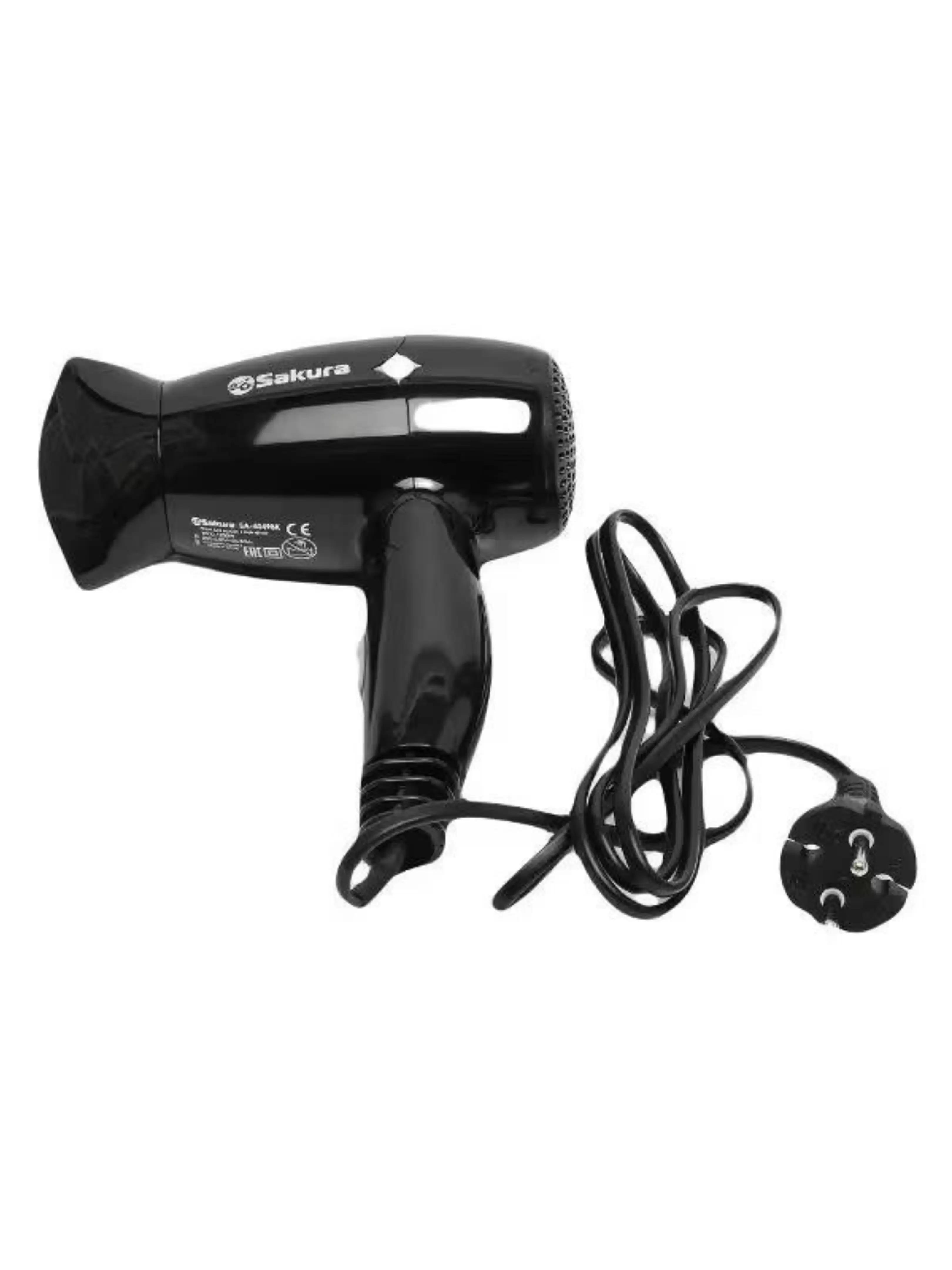 Фен Sakura SA-4049BK (компактный / 1200Вт / 2 режима / складная ручка)-5
