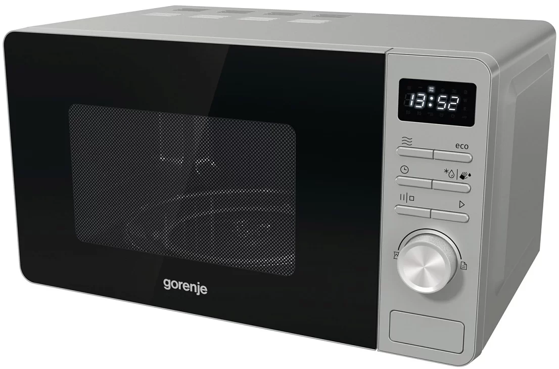 Микроволновая печь Gorenje MO20A3X (Advanced / 20 л, 800 Вт, переключатели кнопки, серебристый/черный)-2