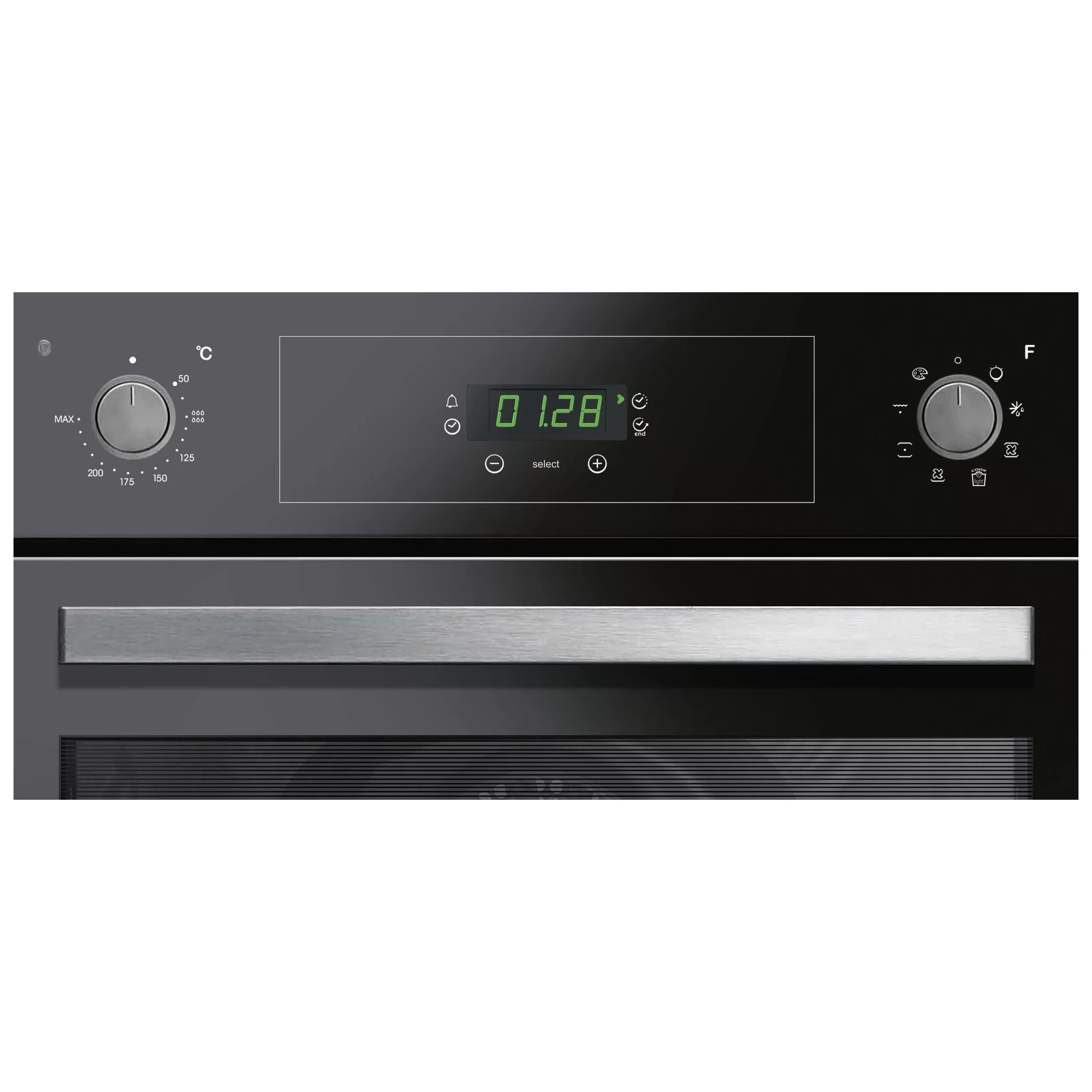 Духовой шкаф Candy FCP605NXL/E (Timeless / 65 л / до 250 °C / Чёрный, стекло / Aquactiva / Гриль / Рельефные направляющие / A+)-2