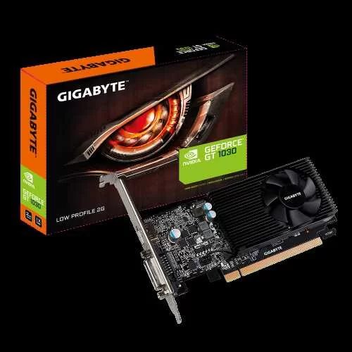 RFB Видеокарта Gigabyte GeForce GT 1030 2GB GDDR5 (GV-N1030D5-2GL) 1227(1506)/6008MHz  DVI, HDMI-1