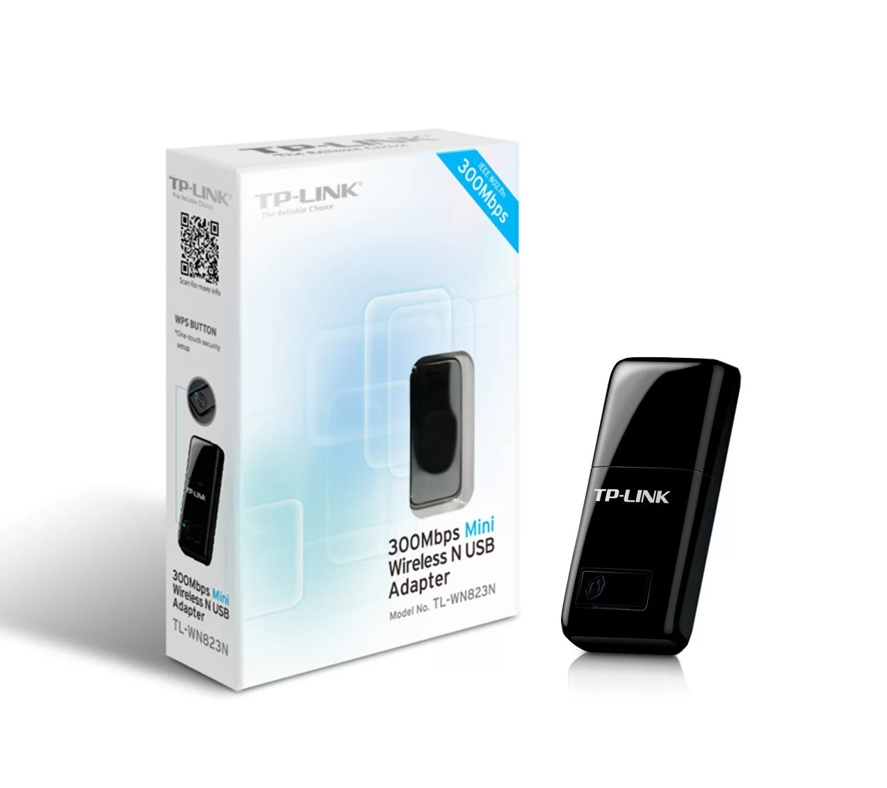 Беспроводной USB адаптер TP-LINK TL-WN823N N300 Мини Wi-Fi USB-адаптер-5