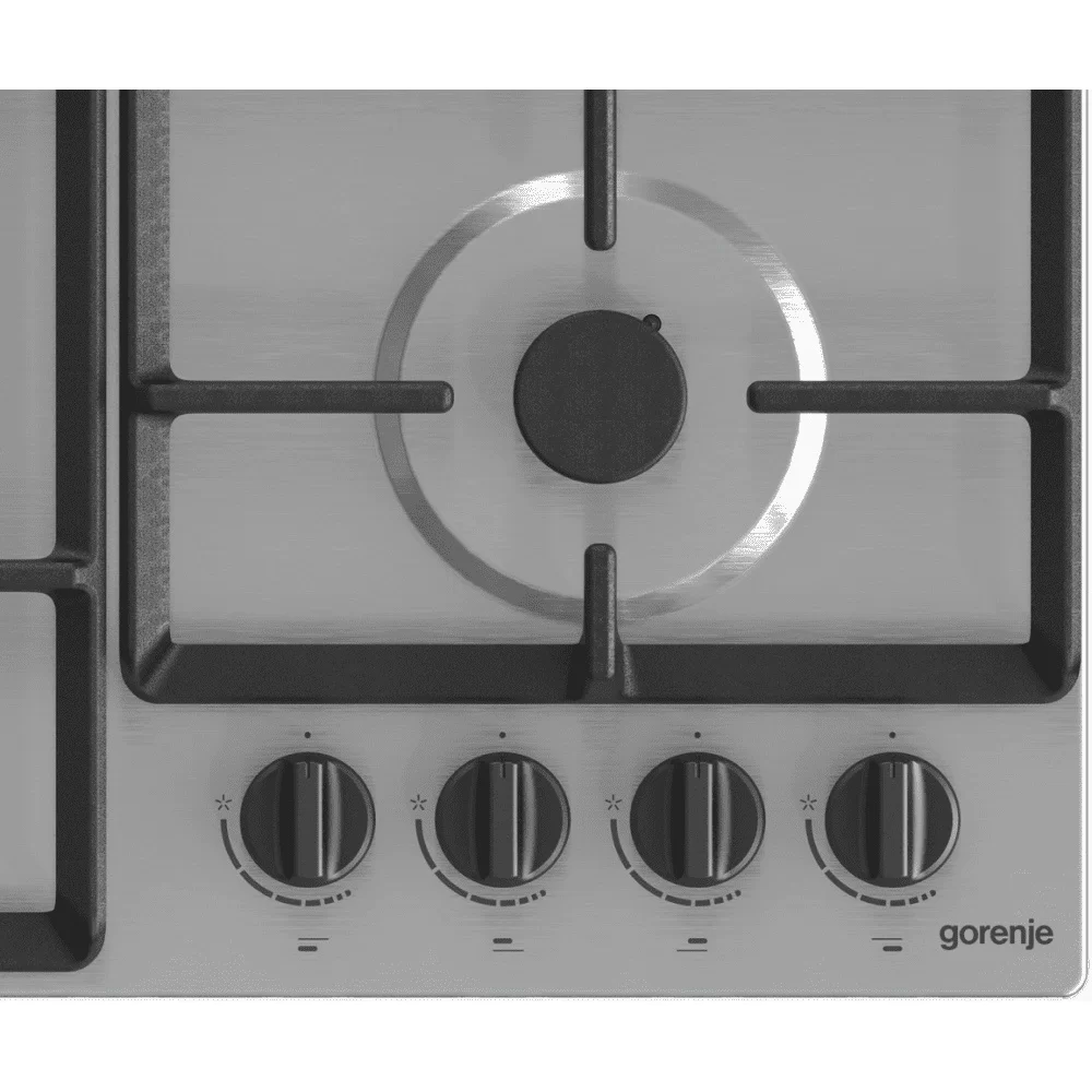 Поверхность газовая Gorenje GW641EBX (Essential / Нержавеющая сталь / Чугун / XtraSurface / WOK)-4