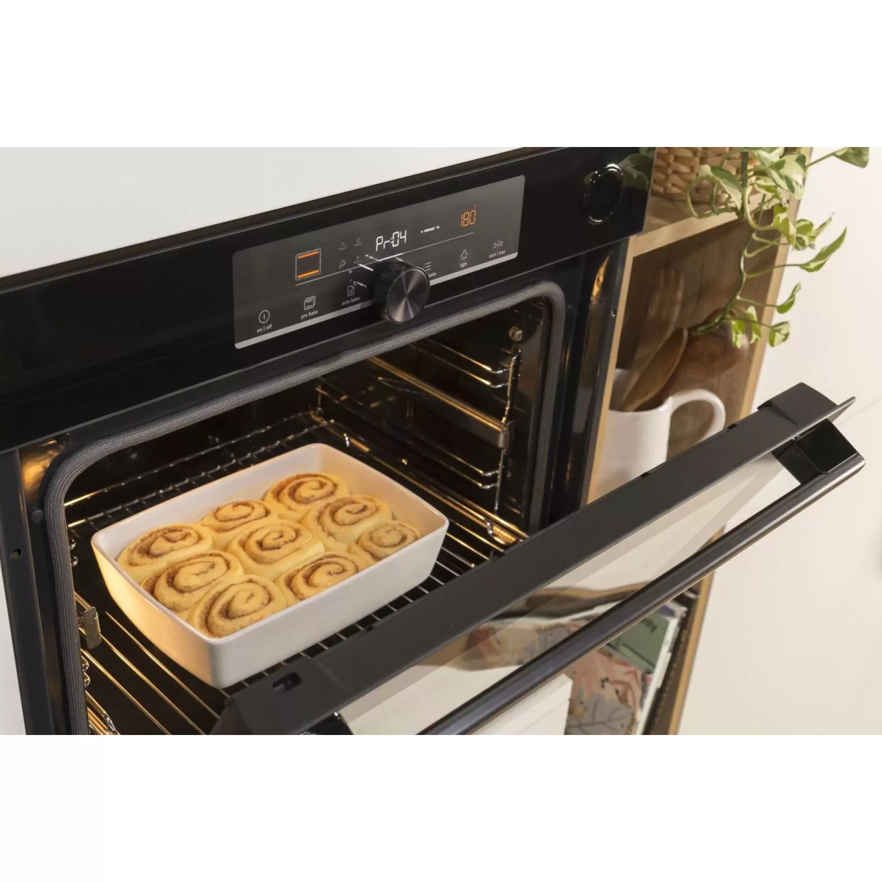 Духовой шкаф Gorenje BPS6747A06X (Advanced / нерж. / SilverMatte / IconLED+ / GentleBake / AirFry+ / AquaClean / WarmPlate / телескоп / пиролиз)-4