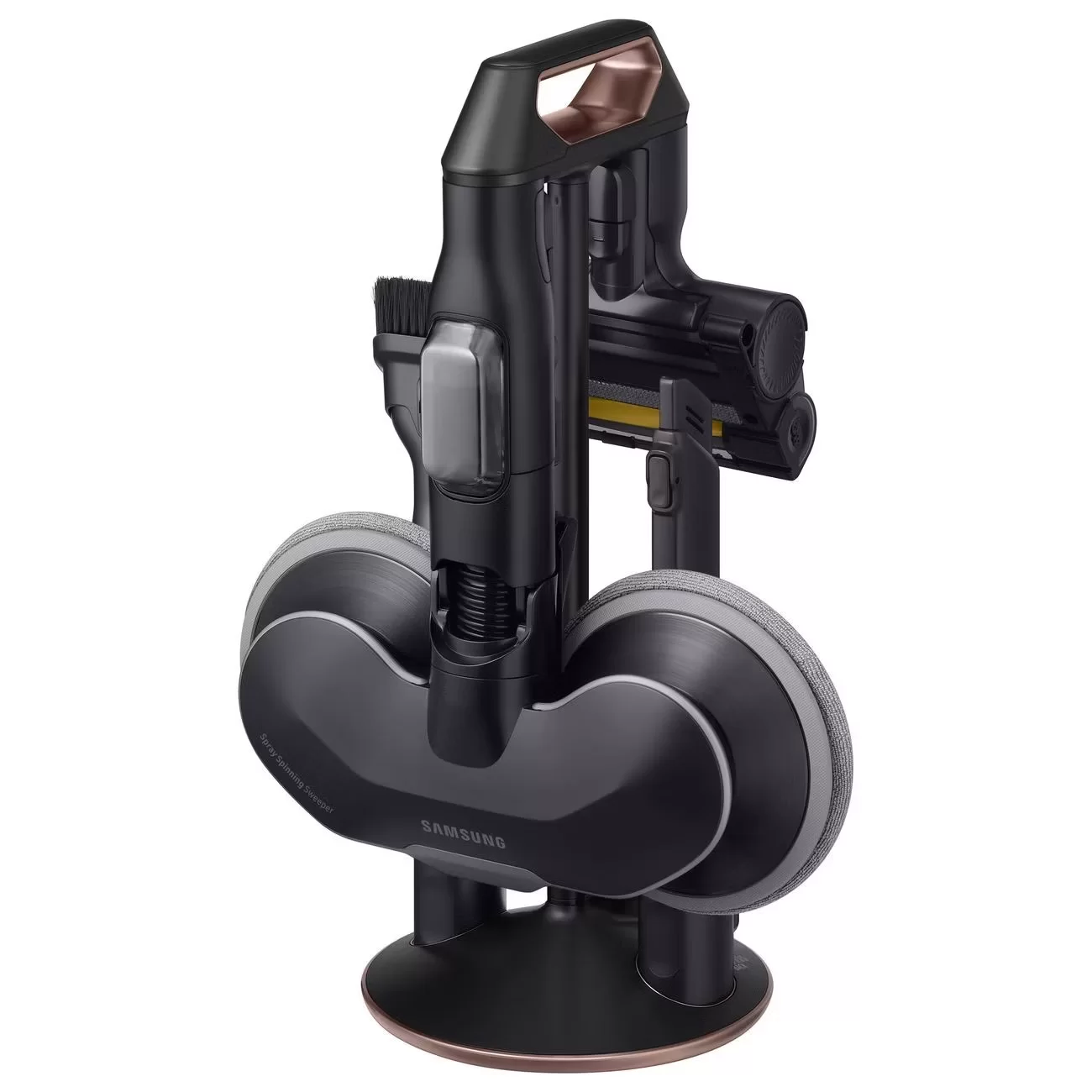 Пылесос вертикальный Samsung Bespoke Jet VS20B95973B/GE (580Вт/210Вт, контейнер 0,5л, аккумулятор Li-Ion, время работы до 60 мин)-13