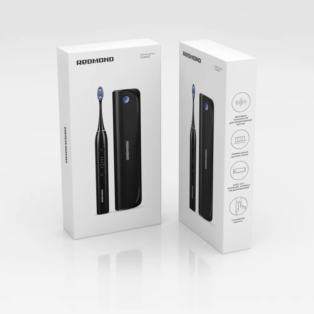 Зубная щетка электрическая Redmond TB4602, Синий-13