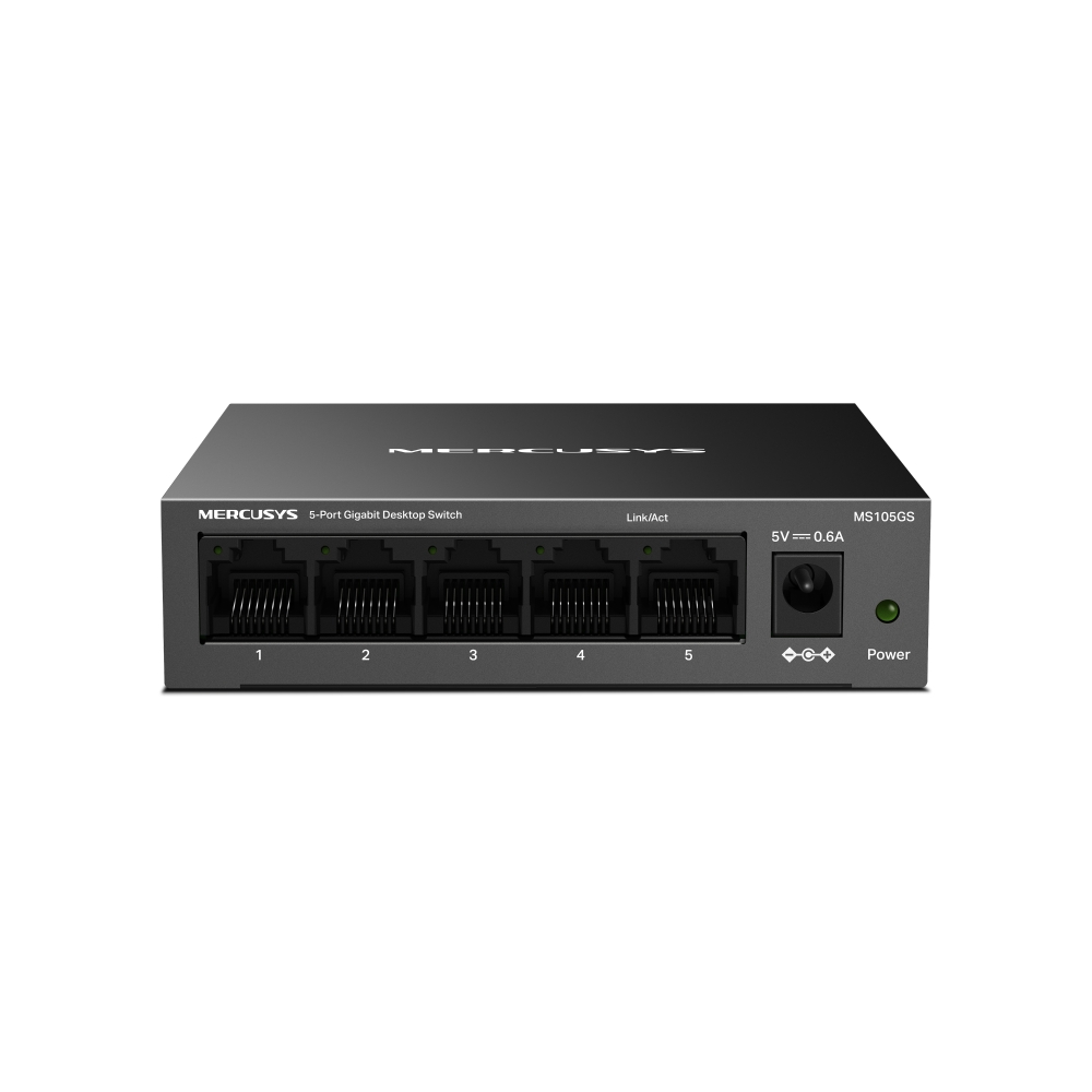 Коммутатор Mercusys MS105GS 5-портовый 10/100/1000 Мбит/с настольный коммутатор