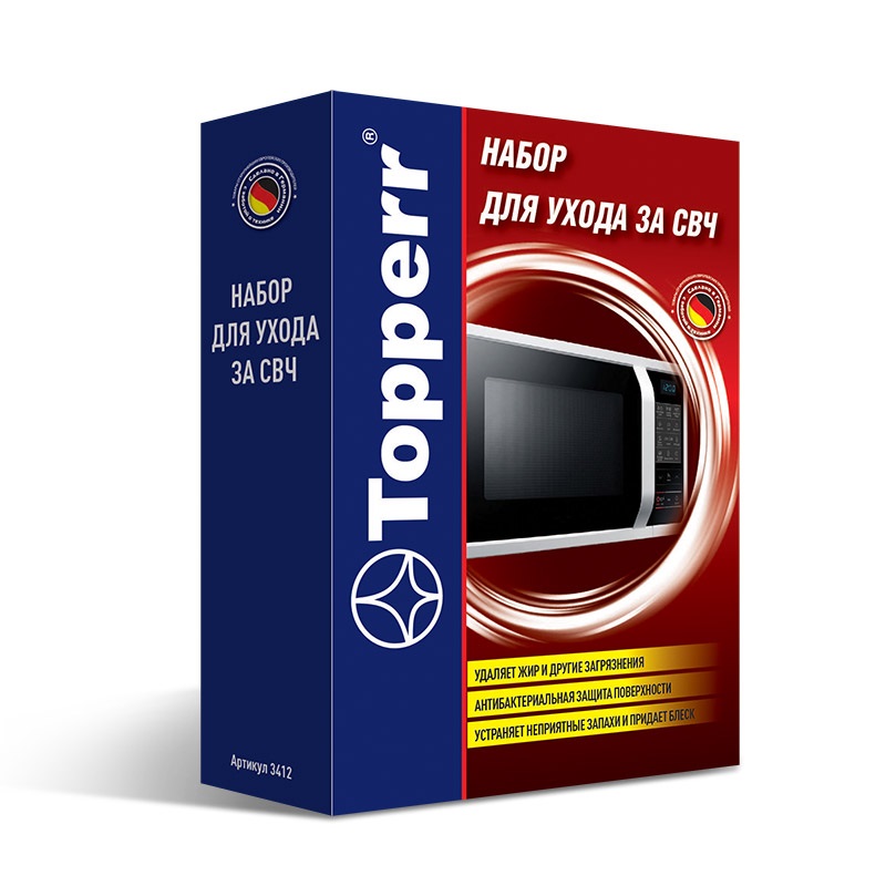 DSP Набор для ухода за СВЧ Topperr 3412 очиститель+салфетка (срок 03.2025)