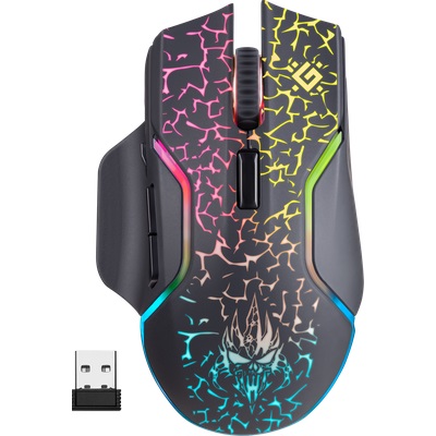 Беспроводная игровая мышь Defender Oneshot GM-067 (RGB подсветка)