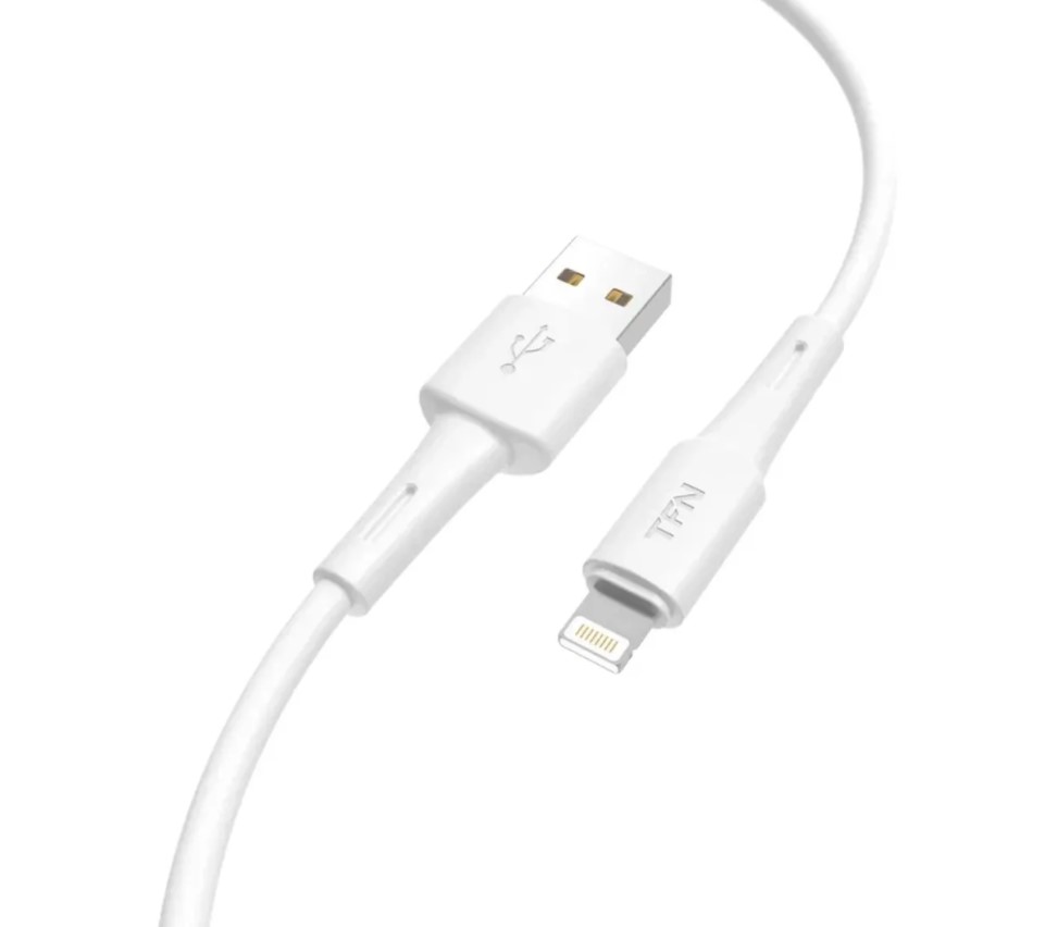 Кабель TFN Lightning - USB, 2 метра, белый (CLIGUSB2MWH) 