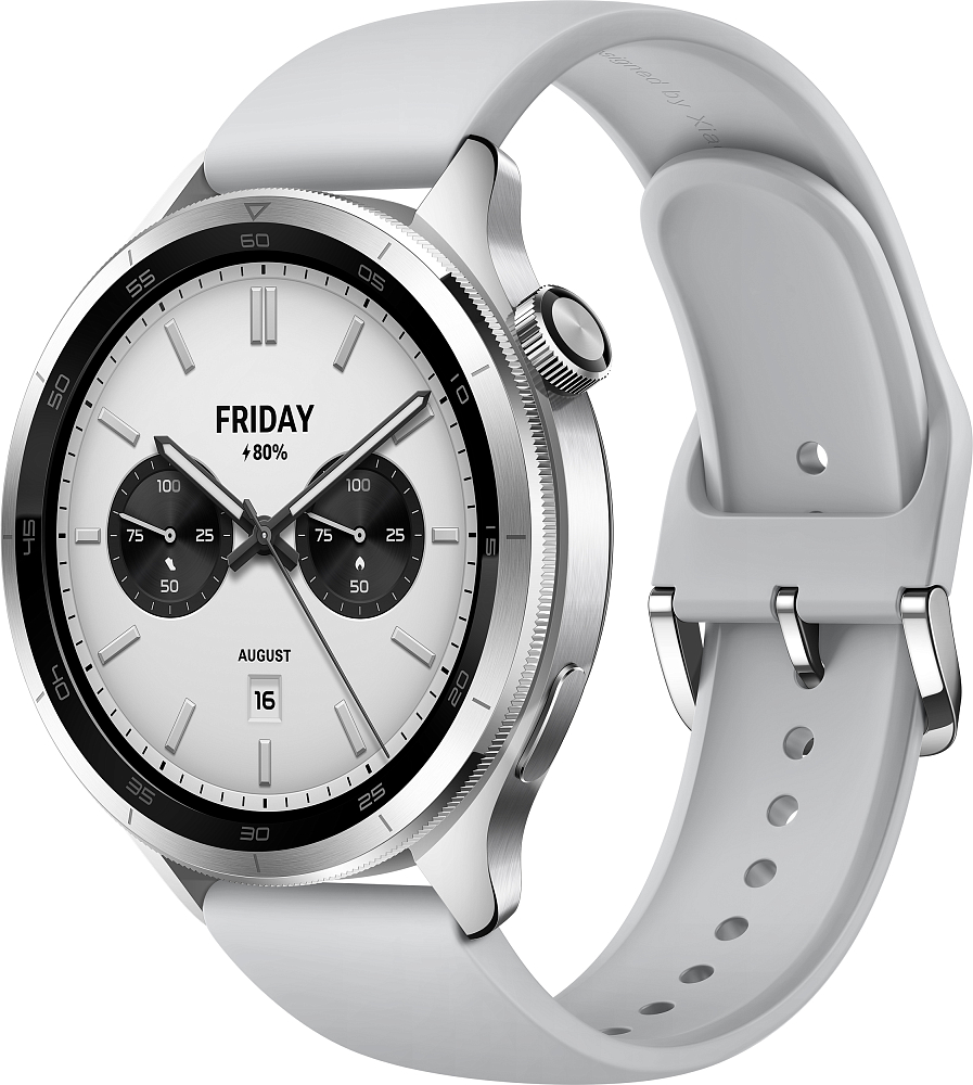 Смарт-часы Xiaomi Watch S4 Bluetooth, серебристый (BHR9197GL)
