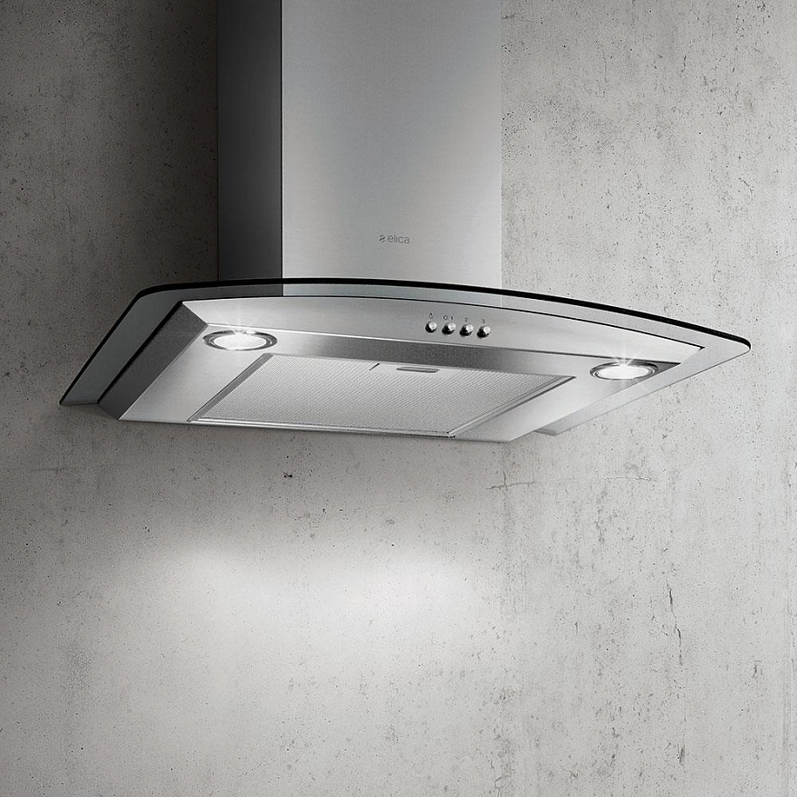 Вытяжка каминная Elica CIRCUS IX/A/60 (700 м³/ч / 140 Вт / LED освещение 2 x 2,5 Вт / ширина - 59.8 см / Нерж. сталь + стекло)