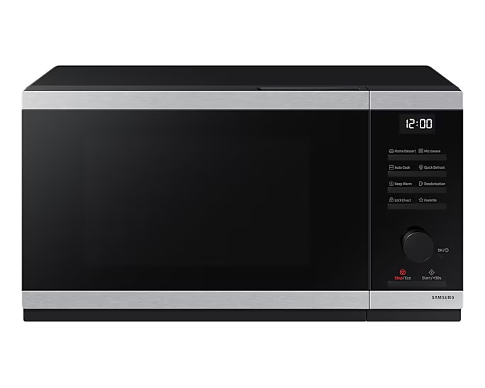 Микроволновая печь Samsung MS23DG4504ATE2 (23 л, 800 Вт, переключатели поворотный механизм, кнопки, дисплей, черный/нерж.сталь)