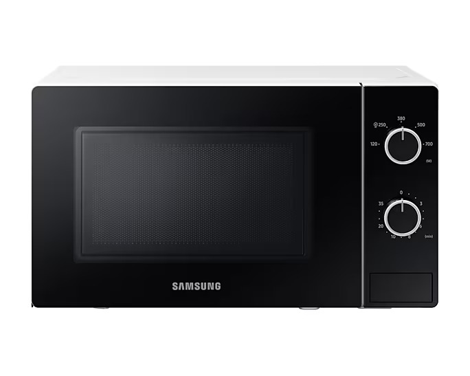Микроволновая печь Samsung MS20A3010AH/BA (20 л, 700 Вт, переключатели поворотный механизм, белый)