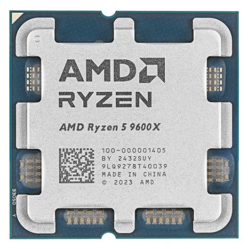 Процессор AMD AM5 Ryzen 5 9600X Tray без кулера AMD Radeon GPU  3.9(5,4)GHz, 6core, 32MB 95Вт 100-000001405